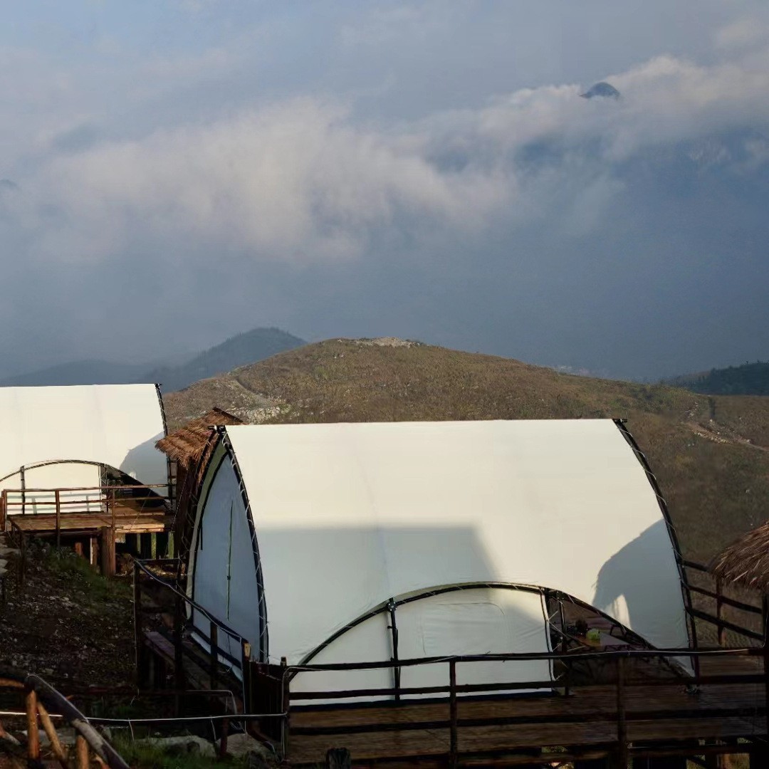 户外大型露营酒店帐篷沙滩海边星空民宿营地帐篷帆船酒店帐篷厂家